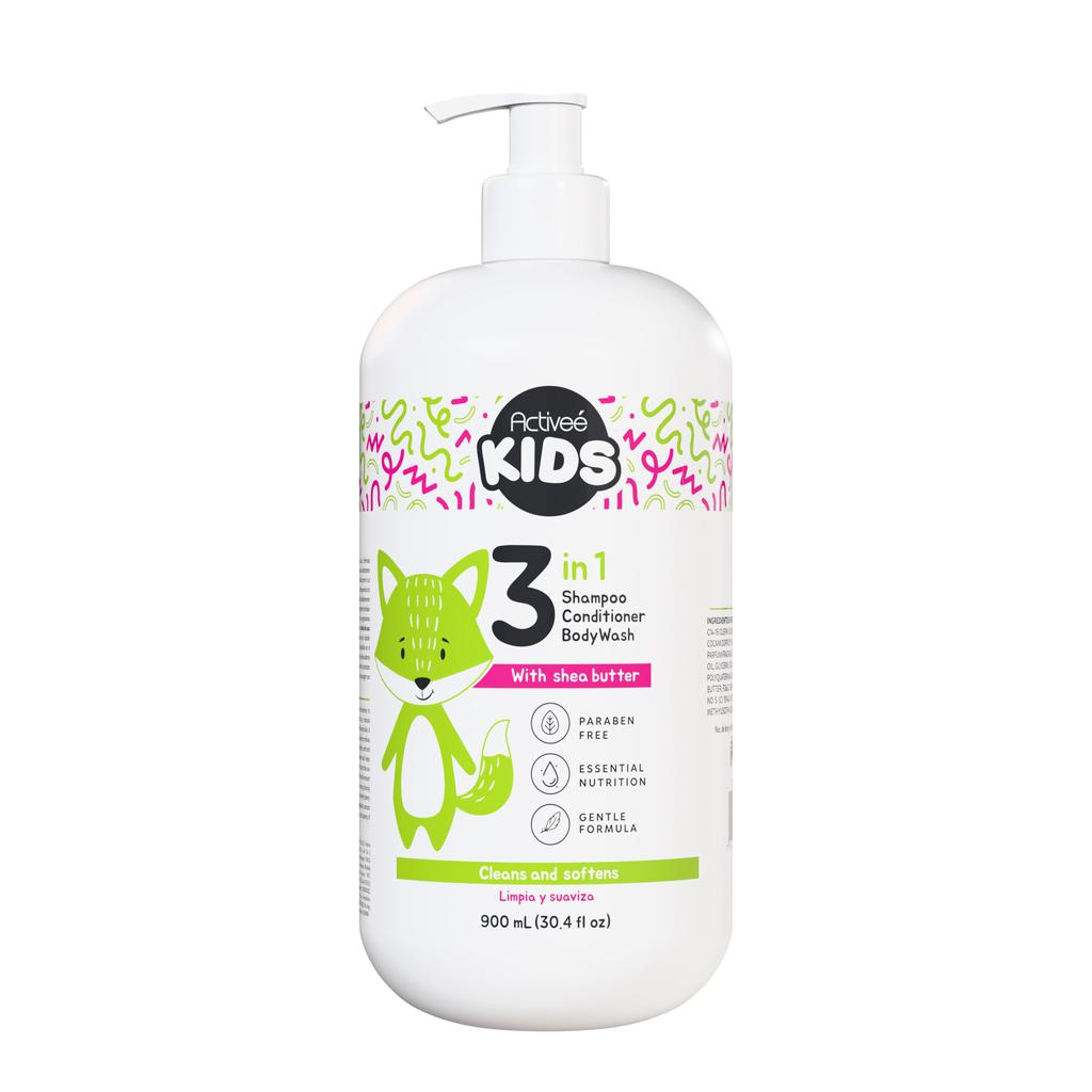 Activeé Kids Shampoo 3 en 1 con Manteca de Karité 900 mL / 30.4 oz