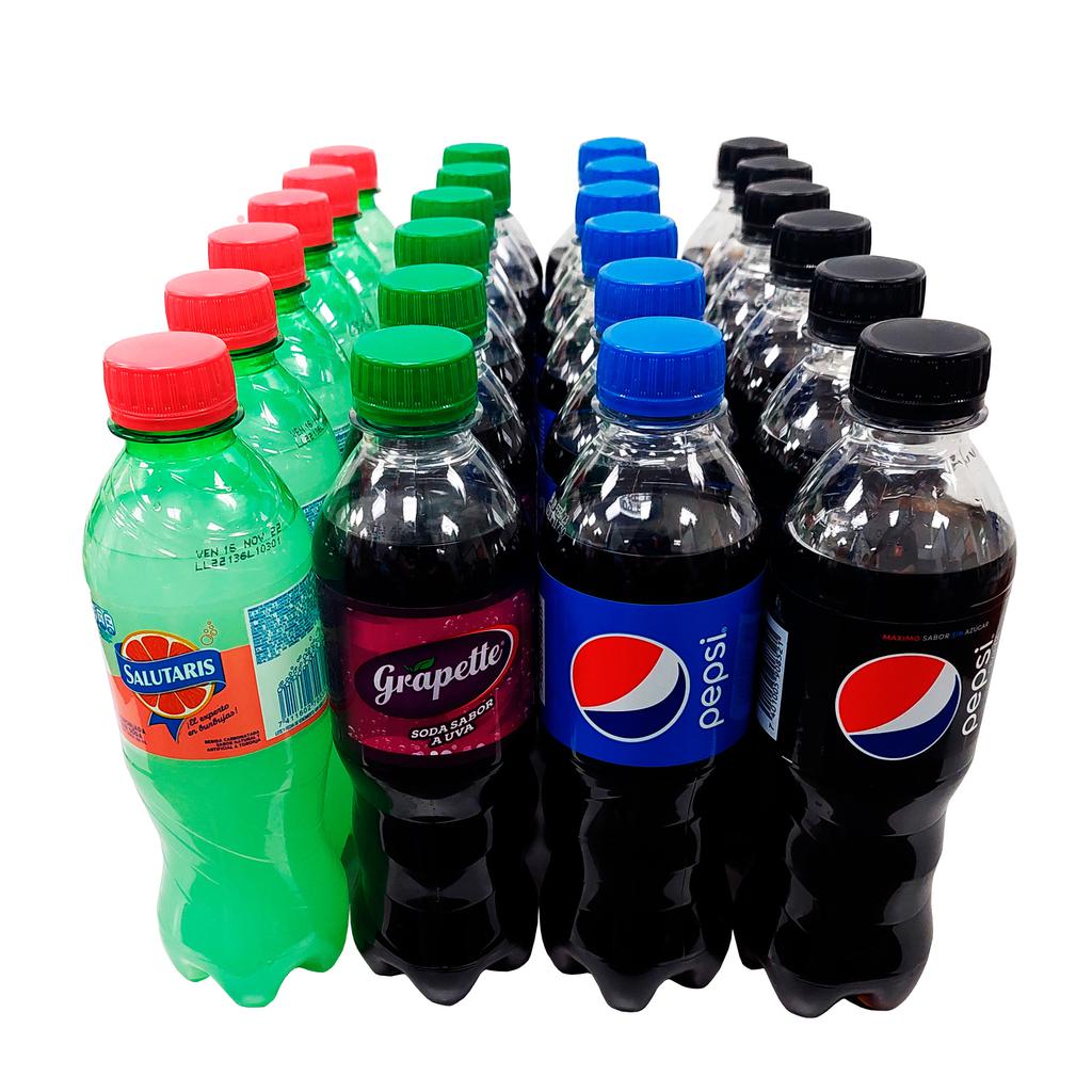 Pepsi Sodas Surtidas 24 Unidades / 355 mL / 12 oz