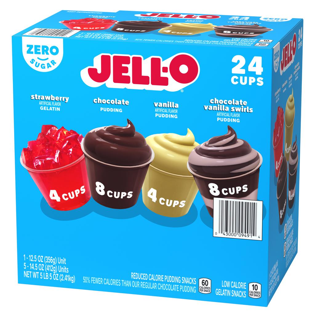 Jell-O Assorted Desserts 24 Units 2.41 kg / 5 lb