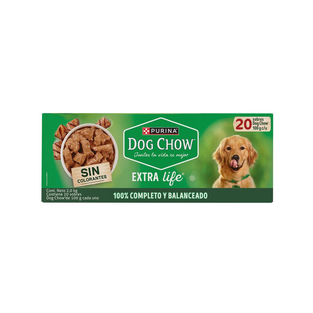 Dog Chow Alimento Húmedo con Carne y Pollo para Perros Adultos 20 Unidades / 100 g
