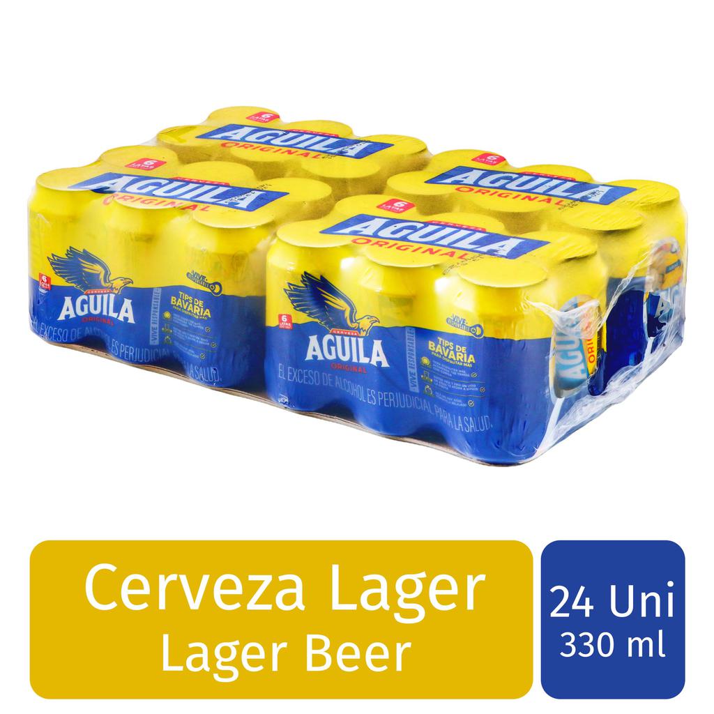 Aguila Beer Cans 24 Units / 330 ml