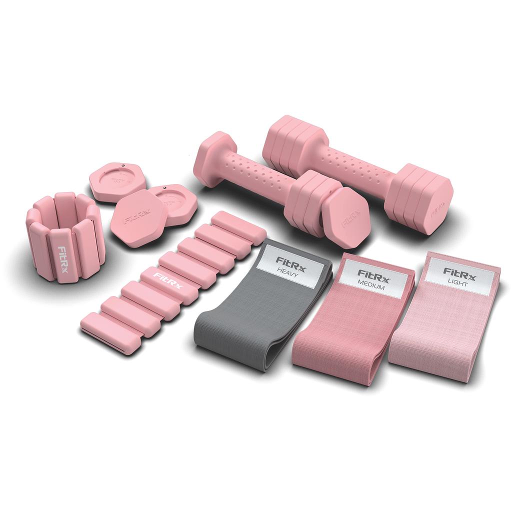 FitRx Adjustable Weight and Resistance Band Training Set