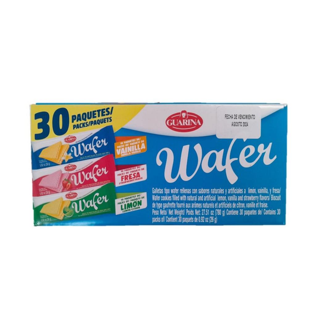 Guarina Galletas Variadas Tipo Wafer Rellenas30 UND