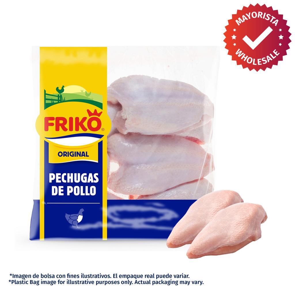 Friko Pechuga de Pollo Fresca con Piel con Hueso Bolsa x Kg