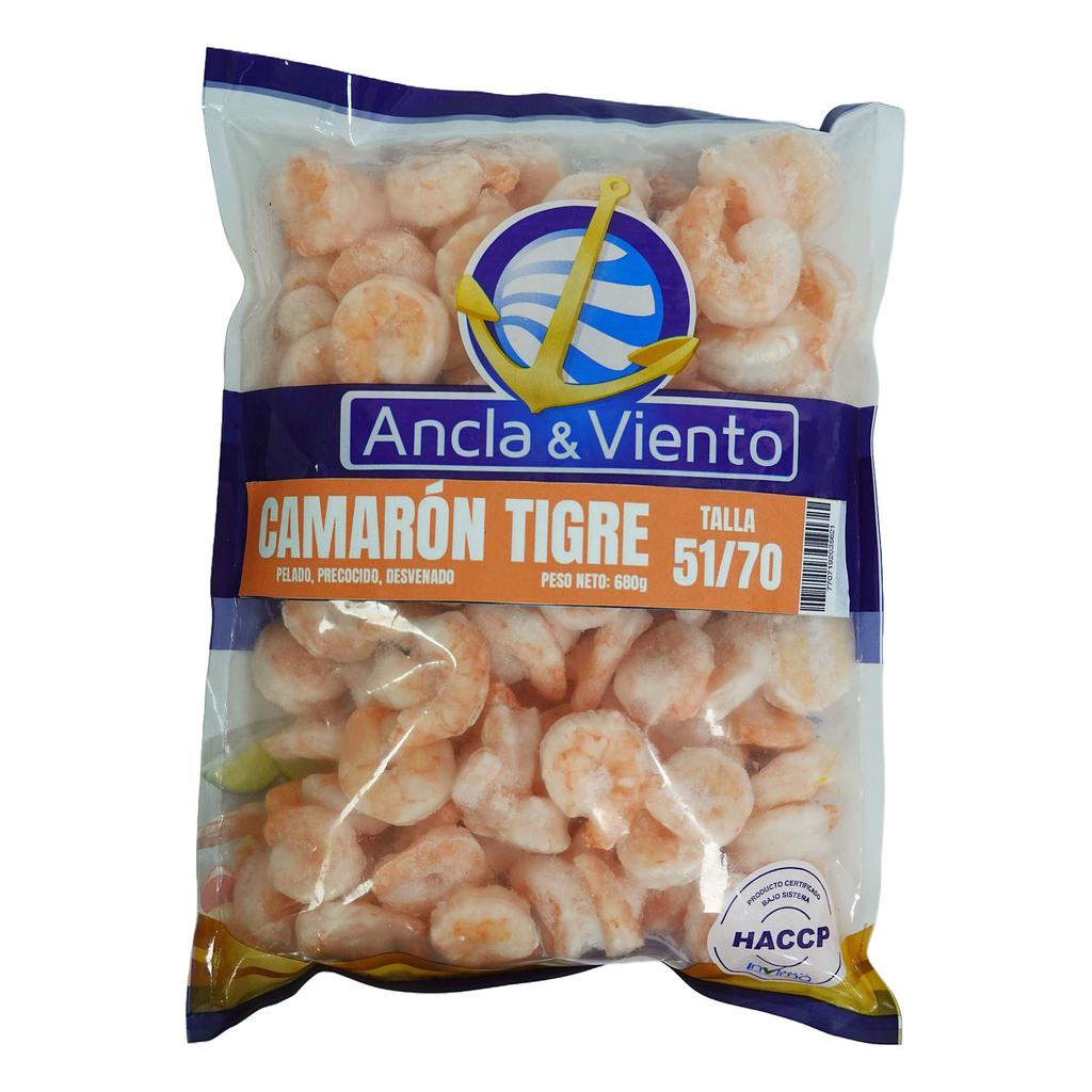 Ancla y Viento Camarón Tigre 51/70 Pelado 680 g / 1.5 lb
