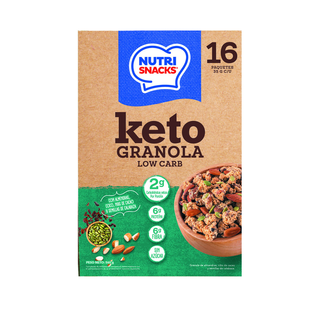 Nutrisnacks Granola Keto 16 Unidades / 35 g