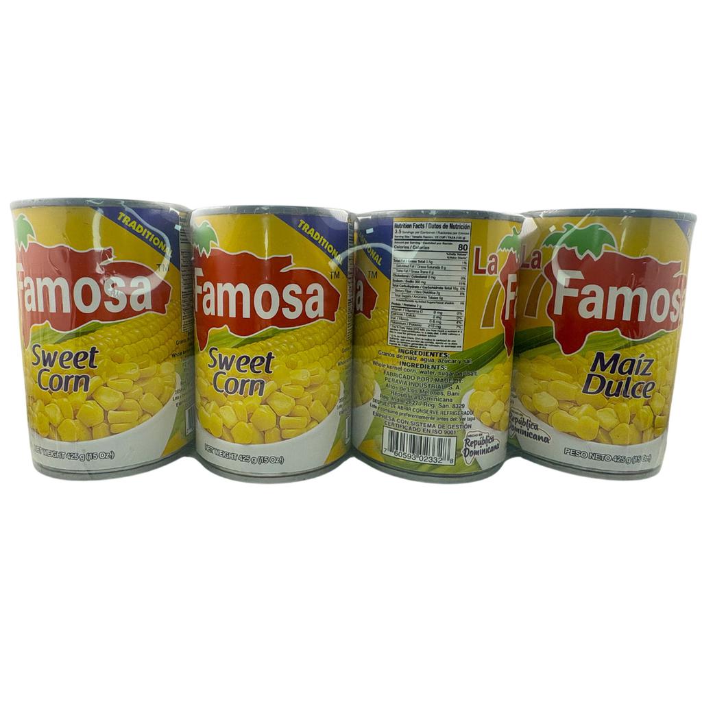 La Famosa Maíz Dulce Enlatado 8 Unidades / 425 g / 15 oz