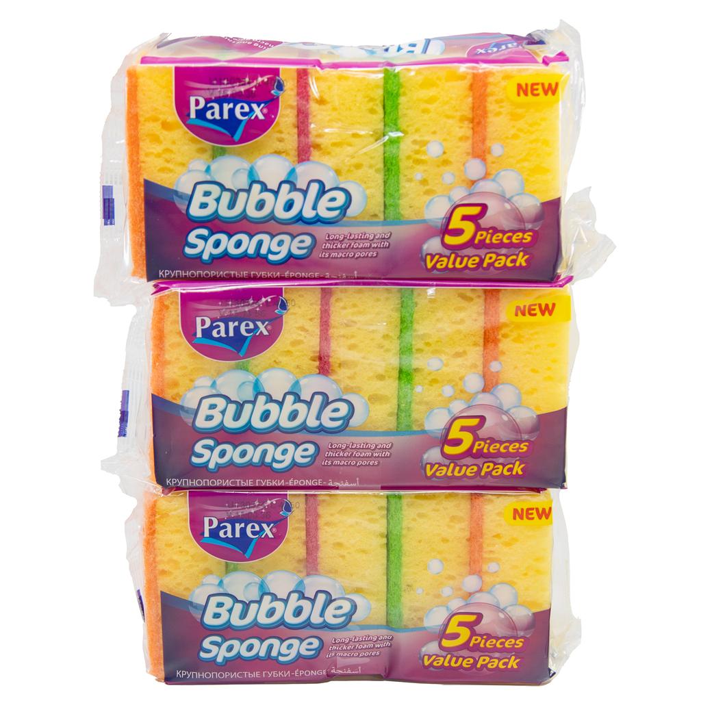 Parex Bubble Sponge 3 Packs / 5 Units