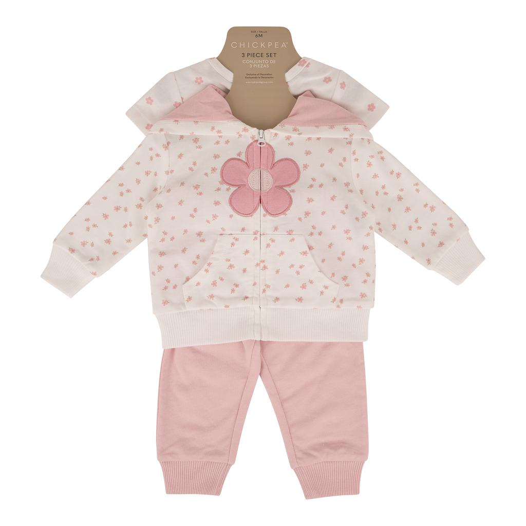 Chickpea Conjunto de Ropa para Niña Bebé 3 Piezas