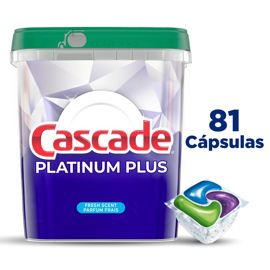 Cascade Platinum Plus ActionPacs Dishwasher Detergent 81 Units