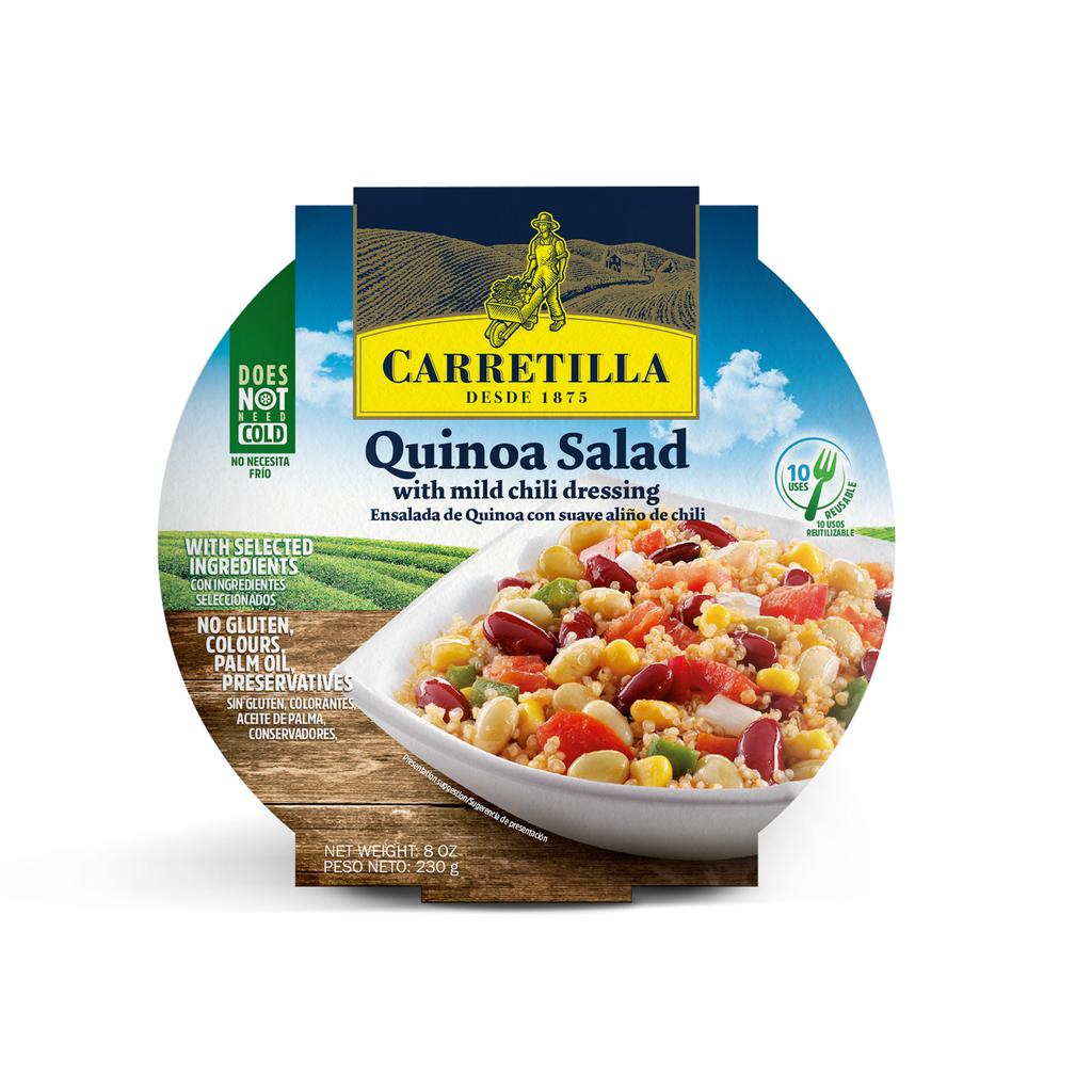 Carretilla Ensalada de Quinoa con Aderezo de Chile Lista para Consumir 230 g / 8.8 oz