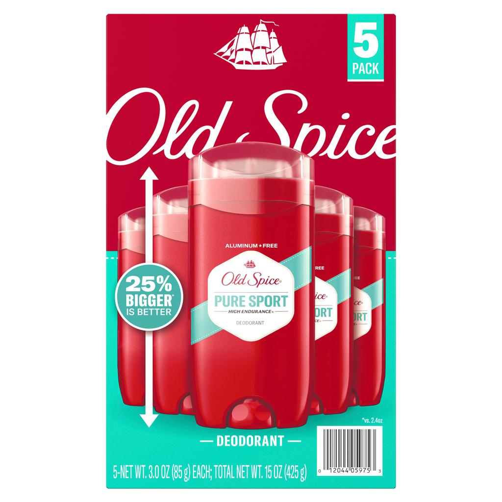 Old Spice Male Essence Deodorant Pure Sport 5 Units / 85 g / 3 oz