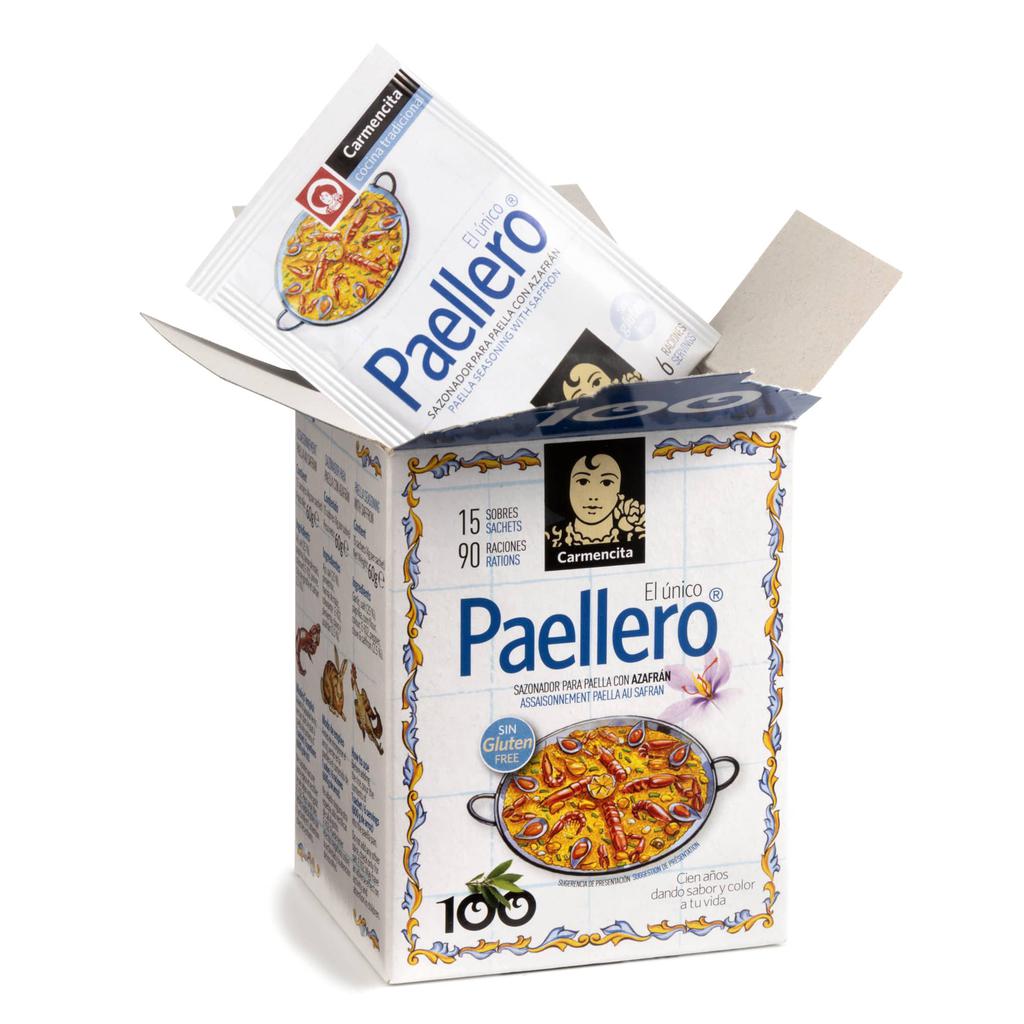 Carmencita Paella Seasoning with Saffron 15 Units / 4 g / 0.14 oz
