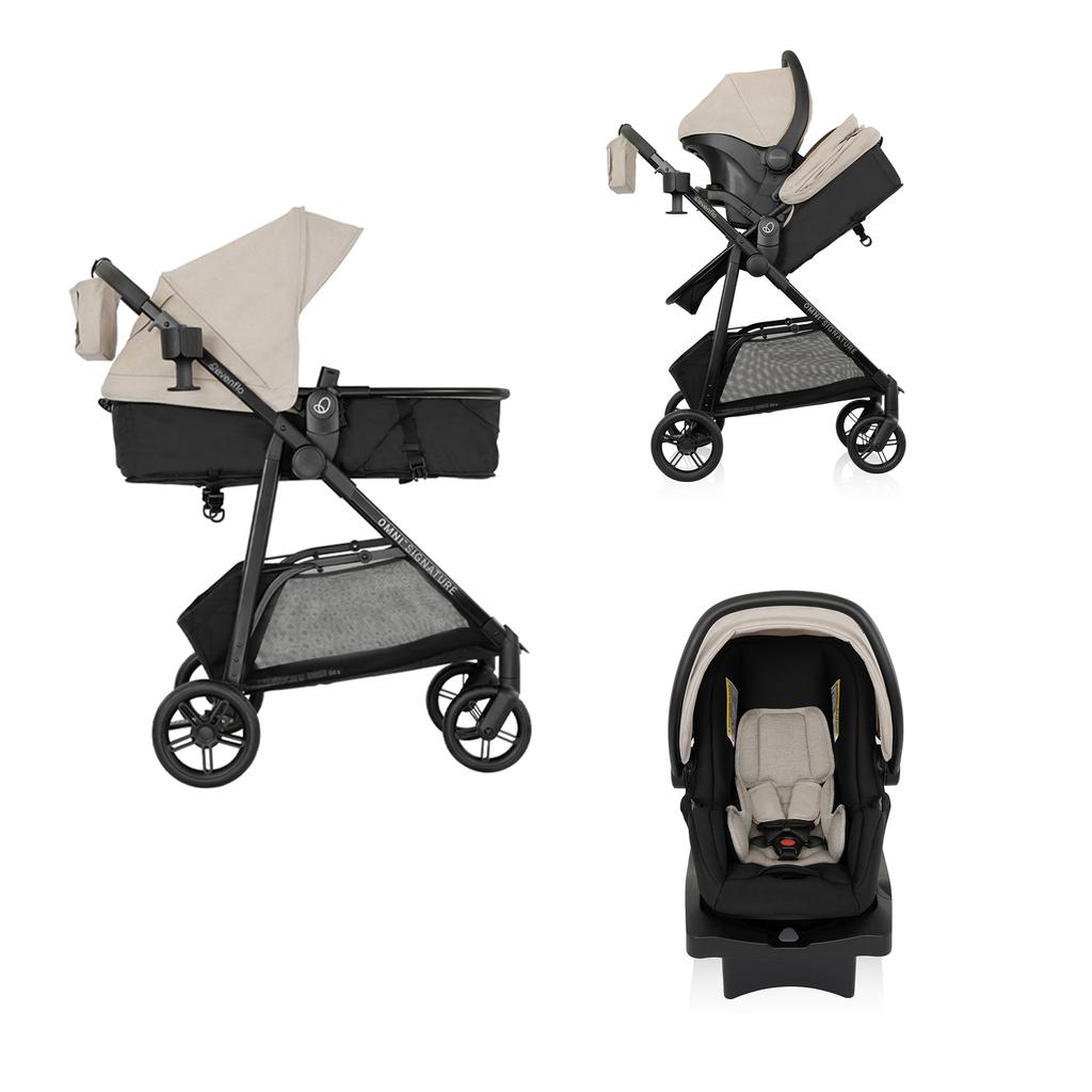 Evenflo Baby Travel System with Infant Car Seat and Adjustable Stroller