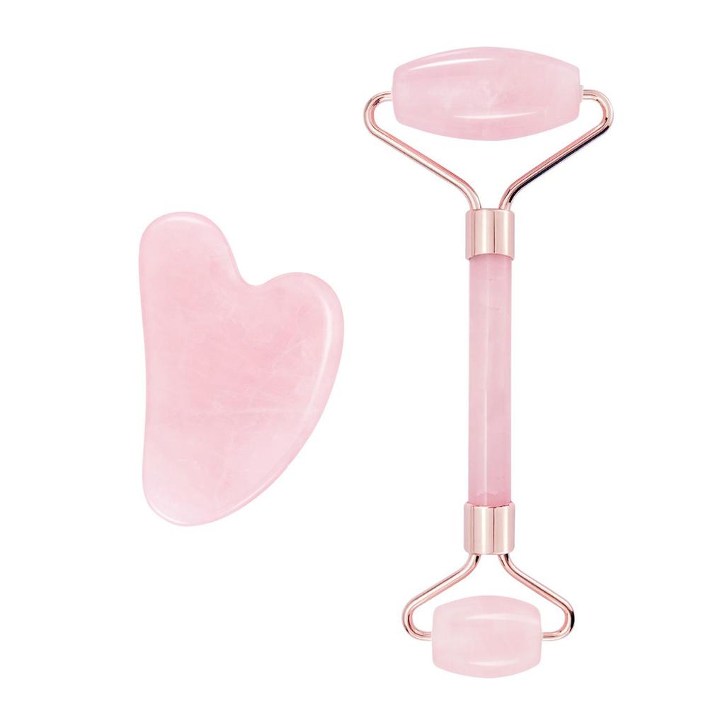 Danielle Creations Gua Sha and Facial Roller Massager Set 2 Pieces