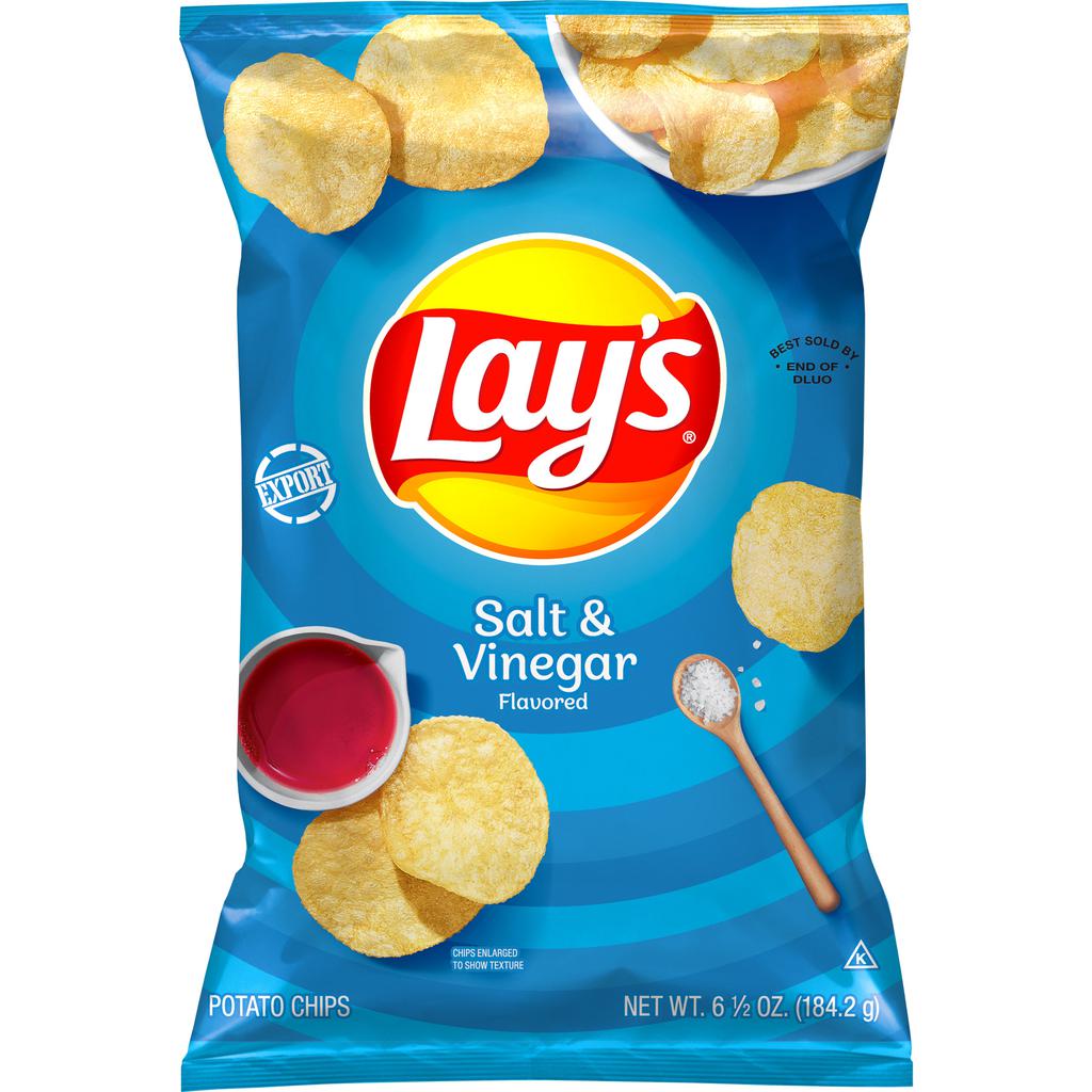 Lay's Salt and Vinegar Potato Chips 184 g / 6.49 oz