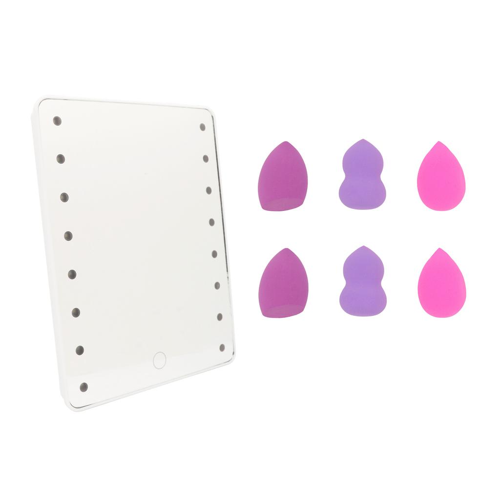 Danielle Creations LED Mirror and Makeup Accessories Set 7 Pieces