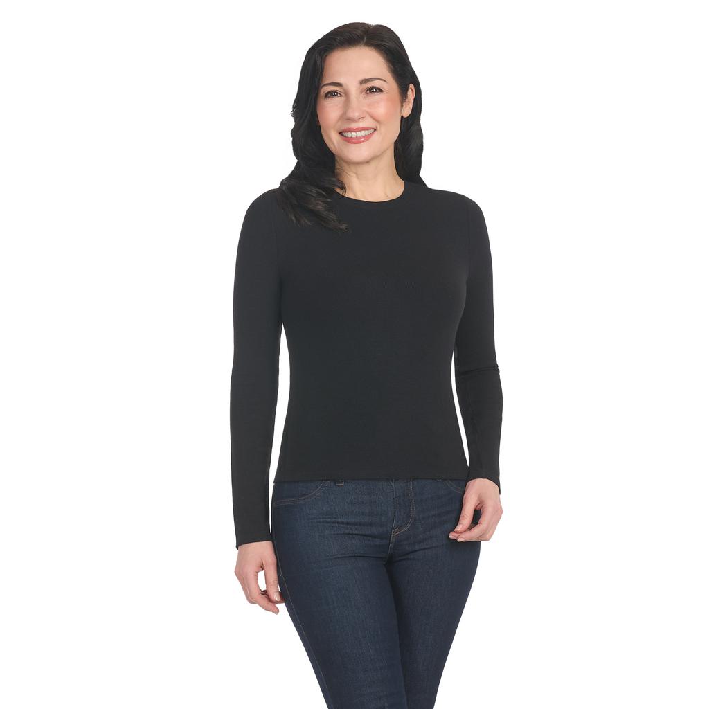 Hilary Radley Women's Round-Neck Blouse