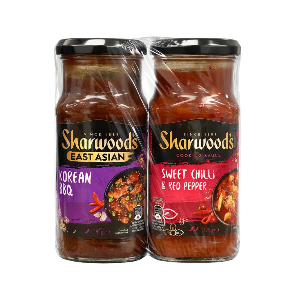 Sharwood’s Asian Korean BBQ and Sweet Chili with Red Pepper Sauces 2 Units / 425 g