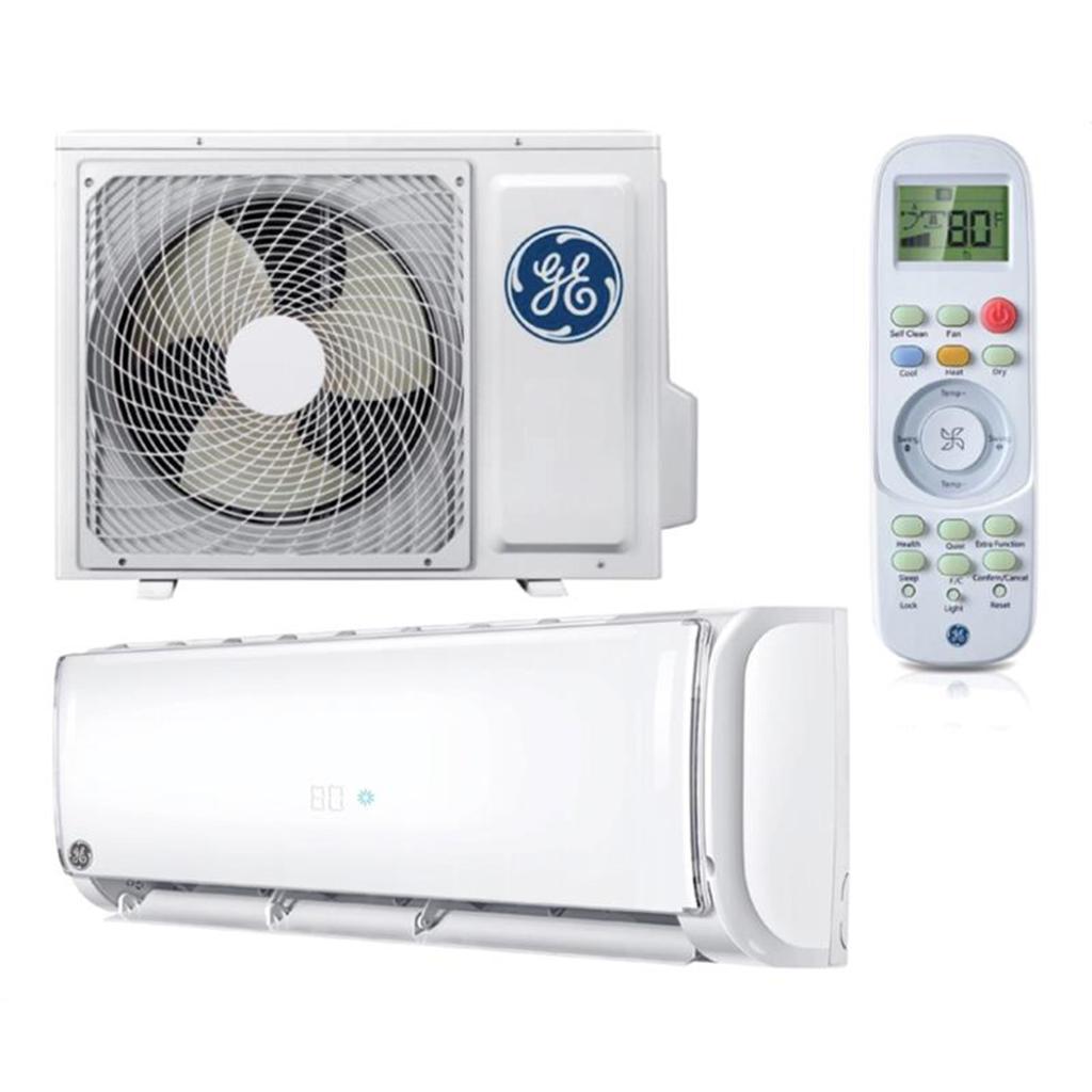 GE Indoor Wall Mounted Air Conditioner with Heat Pump 18 000 BTUs