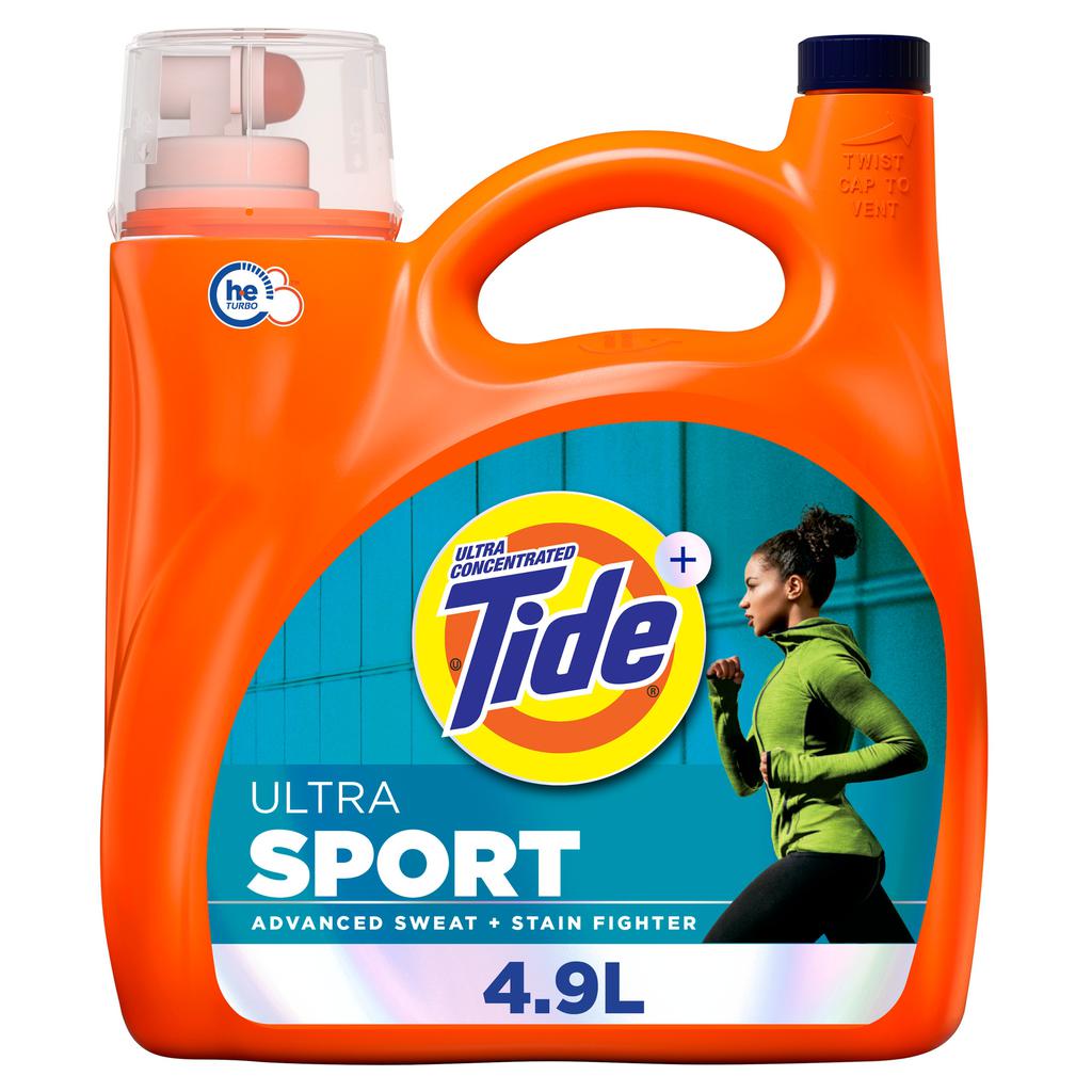 Tide Ultra Sport Detergente Líquido para Ropa 130 Cargas 4.9 L / 166 oz