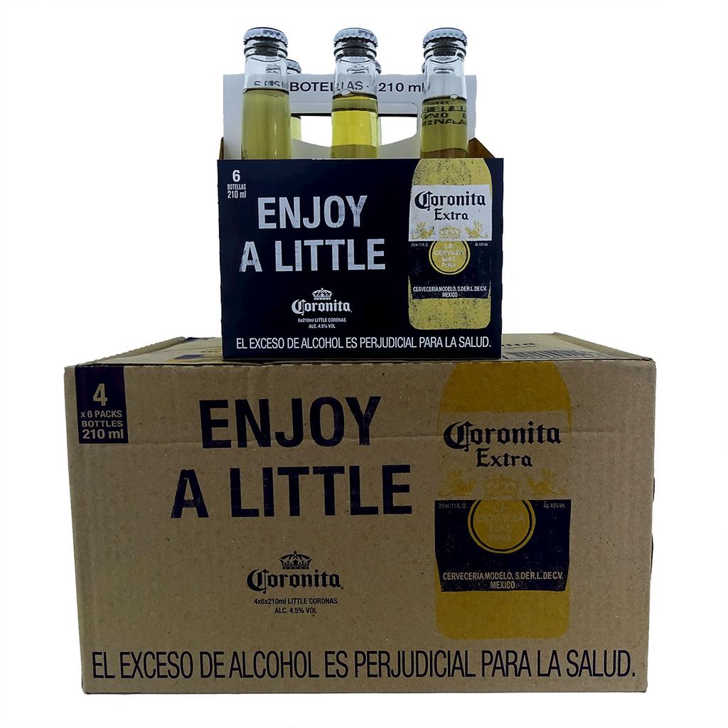 Coronita Cerveza en Botella 24 Unidades / 210 ml / 7.1 oz