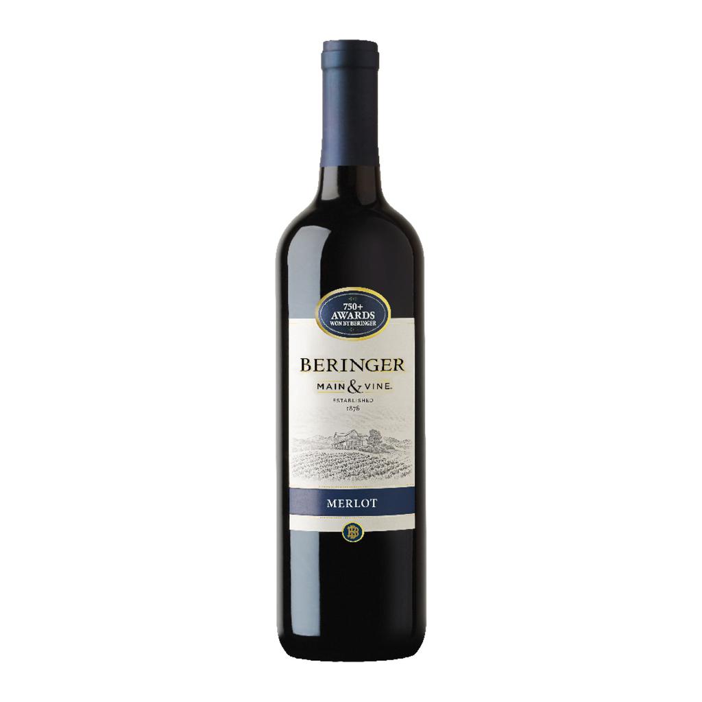 Beringer Red Wine Merlot, Glass Bottle