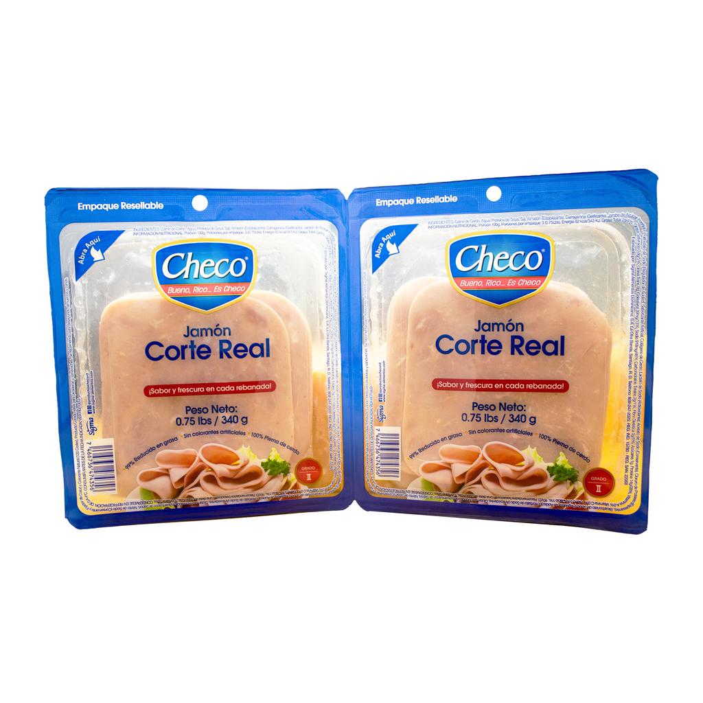 Checo Jamón Corte Real 2 Und23.8 OZ