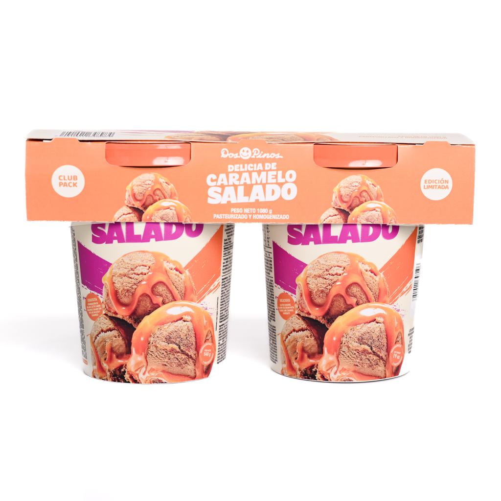Dos Pinos Salted Caramel Ice Cream 2 Units / 540 g / 19 oz