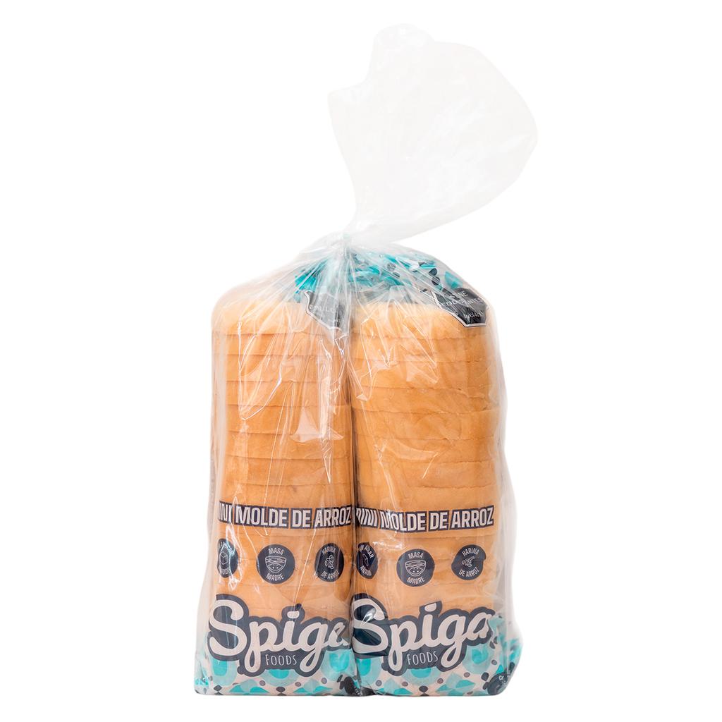 Spiga Foods Pan de Arroz Tipo Minimolde Suave y Esponjoso 2 Unidades