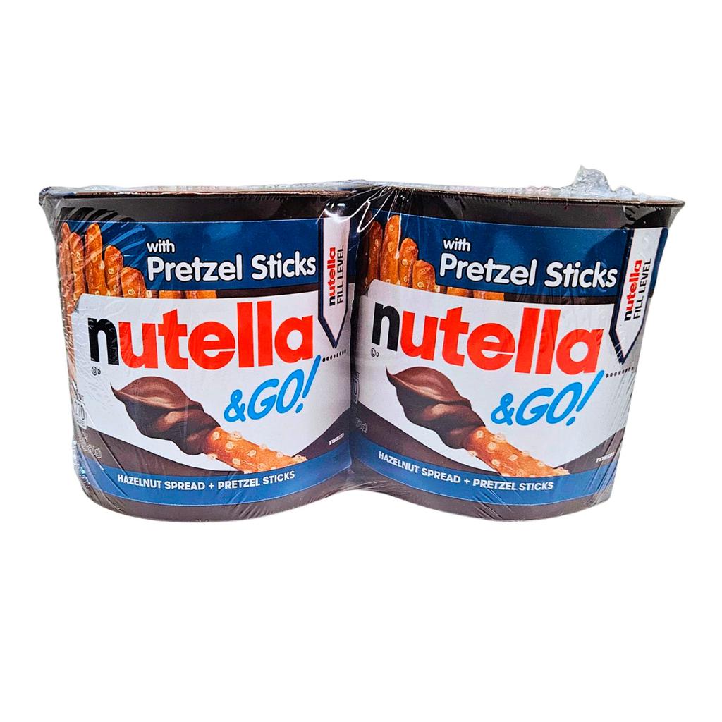 Nutella & Go! Crema de Avellanas con Cacao y Palitos de Pretzel 4 Unidades / 54 g