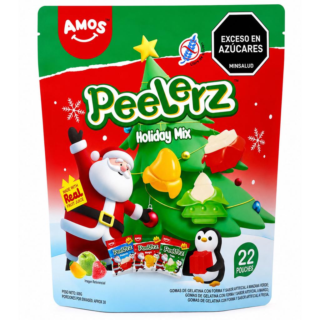 Peelerz Holiday Mix Gomas de Gelatina de Sabores Variados 608 g