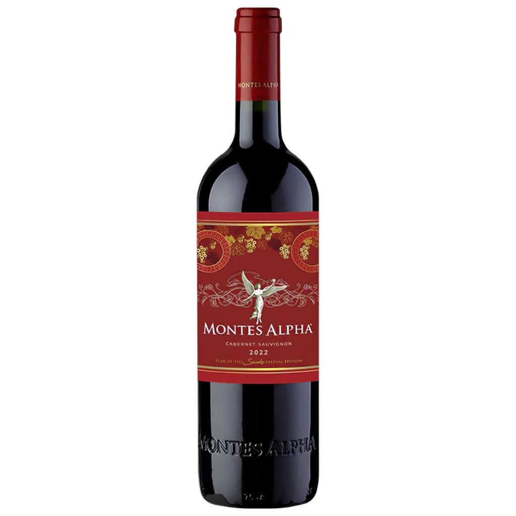 Montes Alpha 2022 Cabernet Sauvignon Red Wine 750 mL Bottle Red