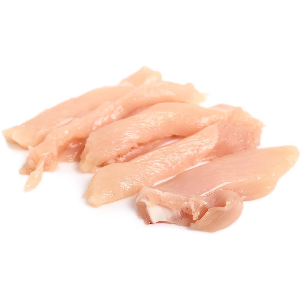 Pio Lindo Frozen Chicken Breast Strips Bag 4.5 kg / 160 oz