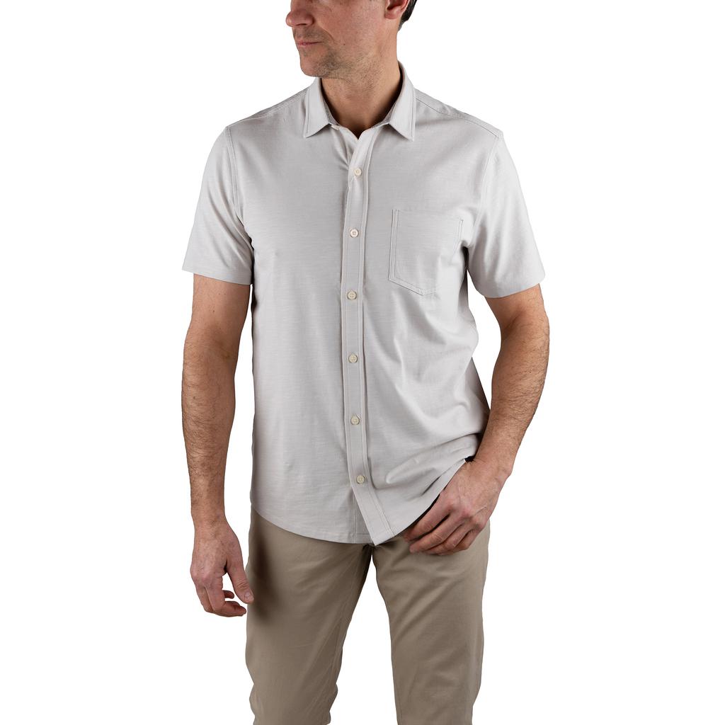 Tailor Vintage Men's Short-Sleeve Stretch Fabric Shirt