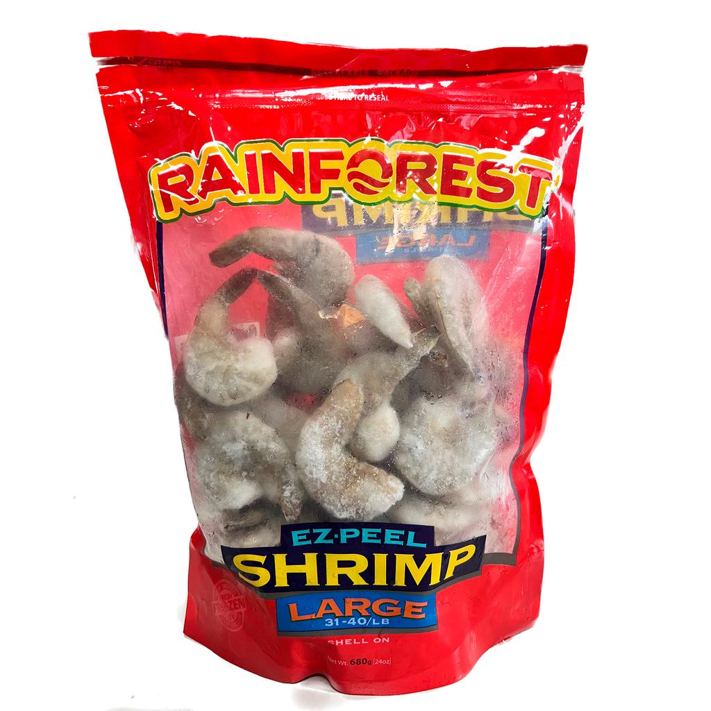Rainforest Seafood Peeled Shrimp 31/40 Frozen in Bag 680 g / 24 oz