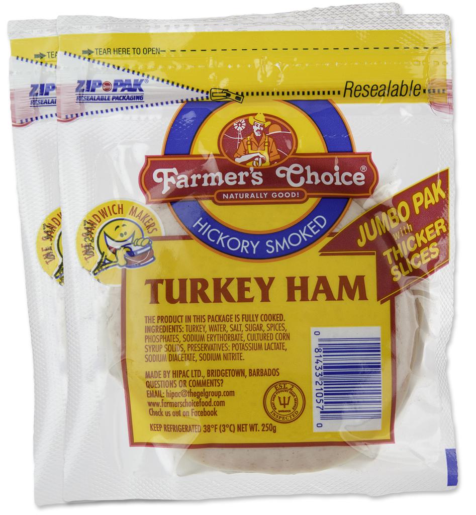 Farmer's Choice Sliced Turkey Ham 2 Units / 250 g / 8.8 oz