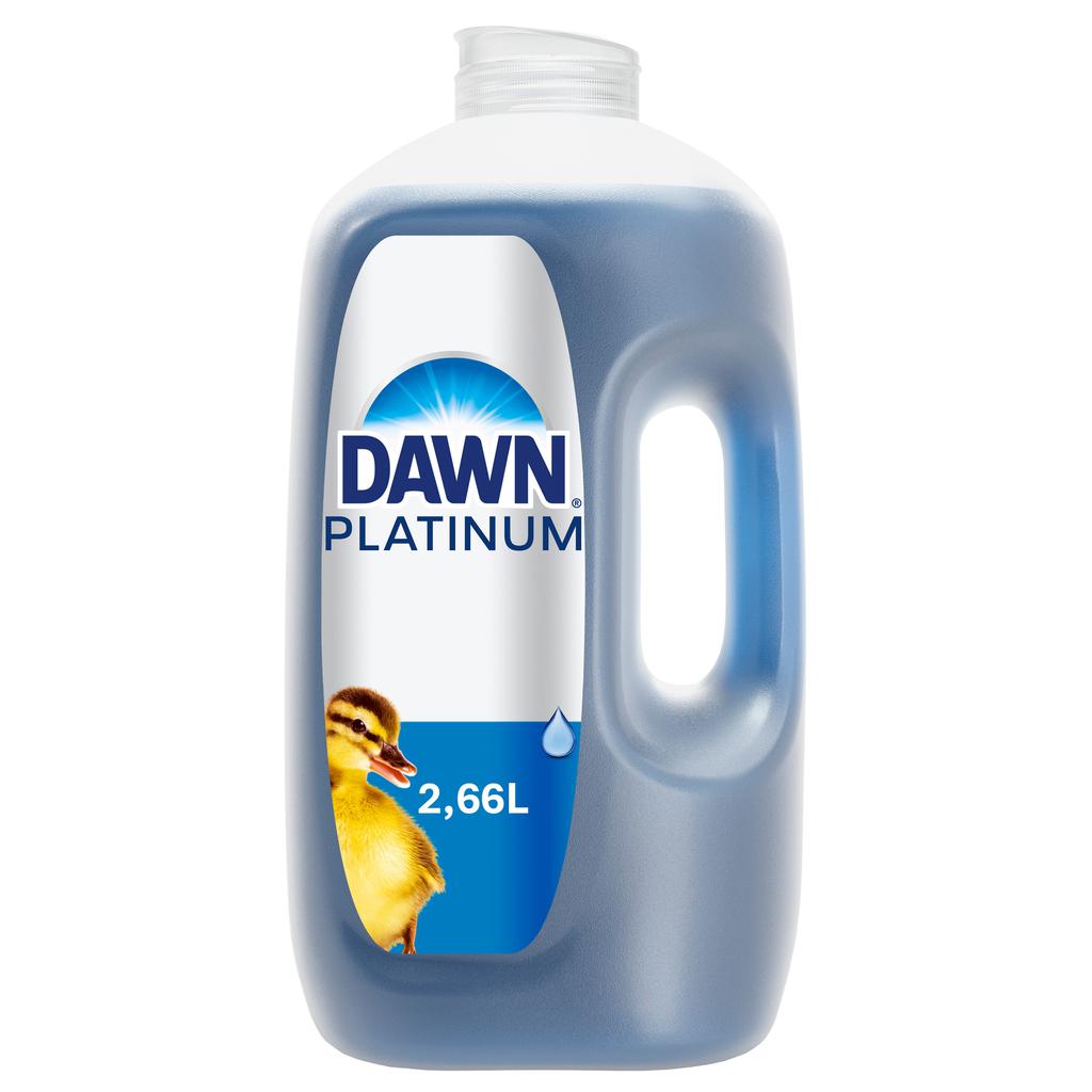 Dawn Platinum Dishwashing Liquid Fresh Rain Scent 2.66 L / 90 oz