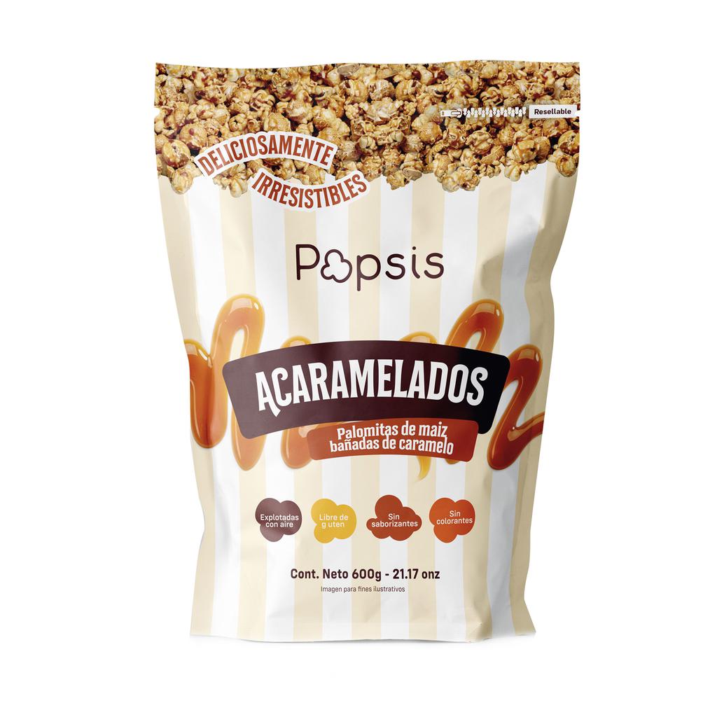 Popsis Caramel-Coated Popcorn 600 g