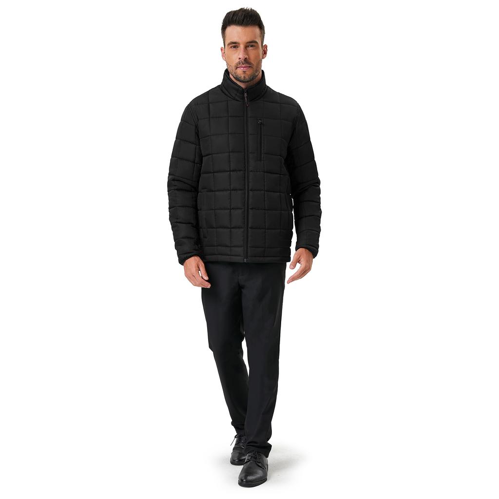 Hawke and Co Quilted Jacket with Box Stitch Design for Men