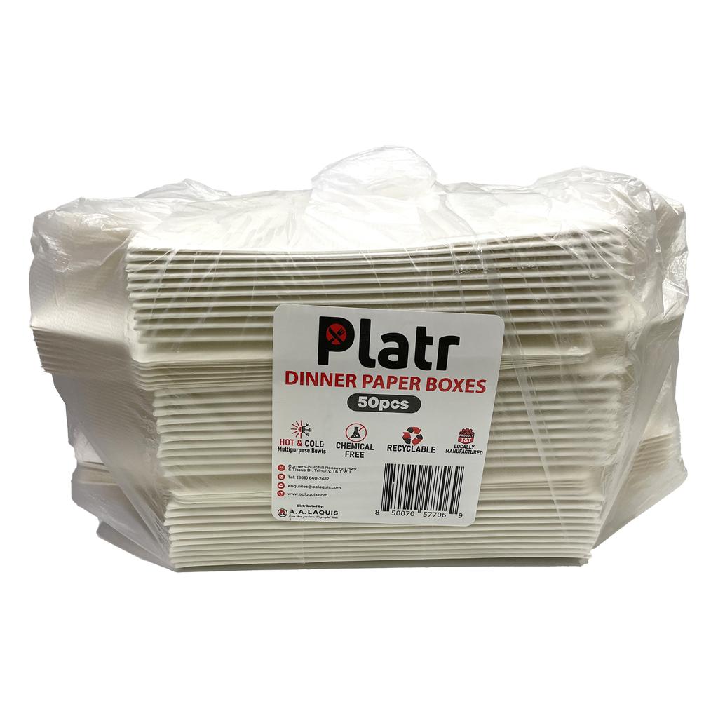 Platr Food Paper Boxes 50 Units