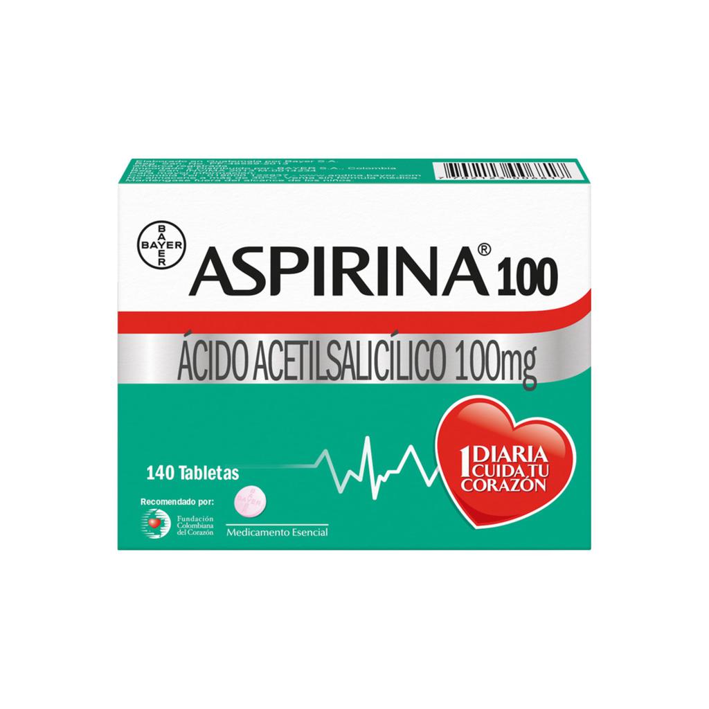 Bayer Aspirin 100 mg / 140 tablets Over the Counter Medication | PriceSmart  | Colombia, image size:1024x1024