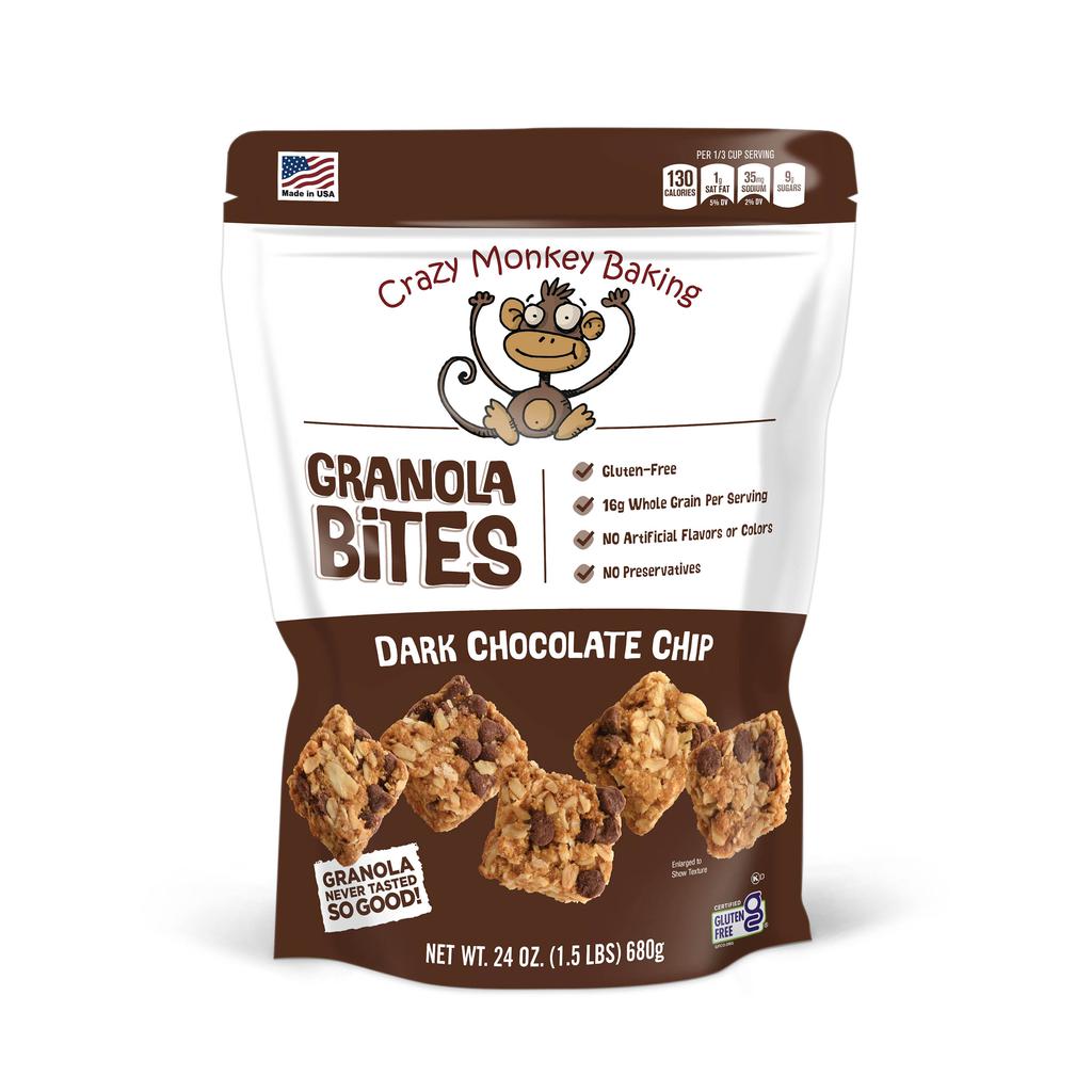 Crazy Monkey Baking Granola Snacks with Dark Chocolate 680 g / 1.5 lb