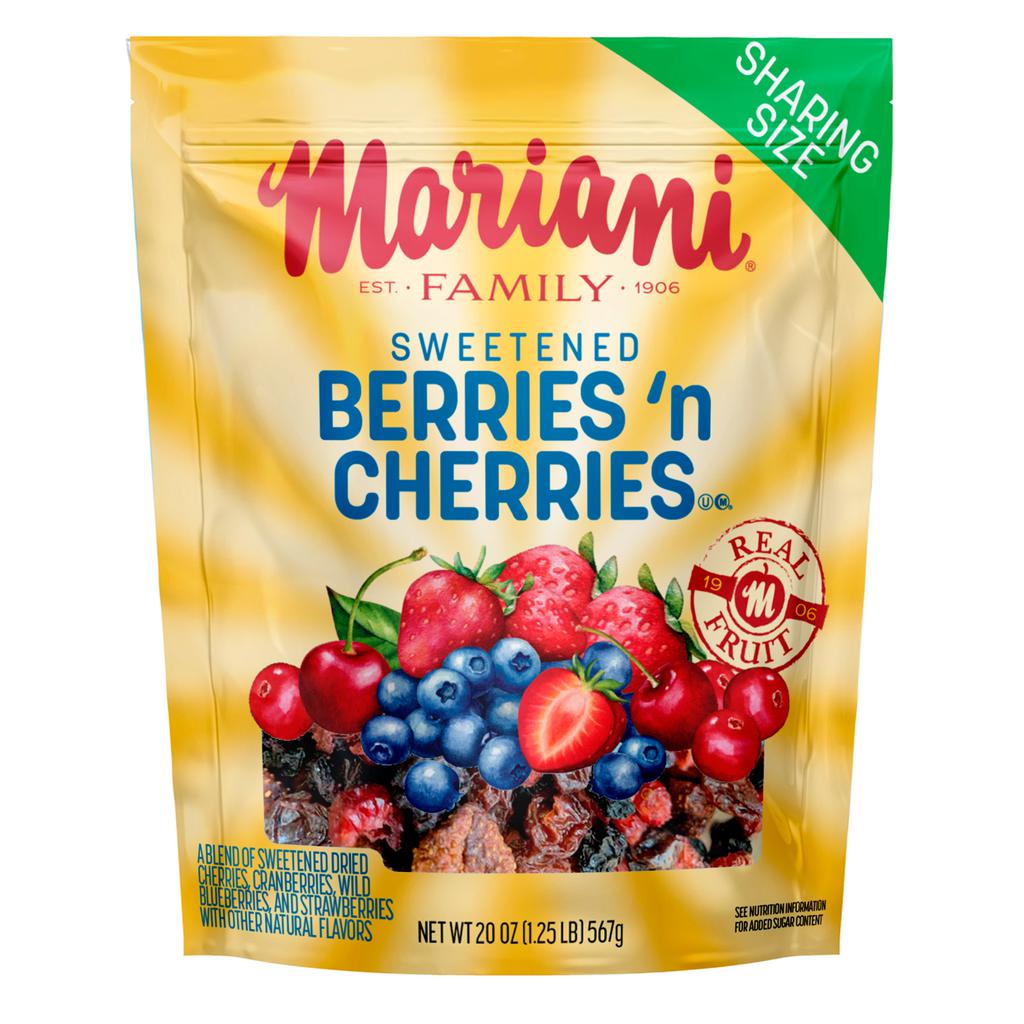 Mariani Dried Red Fruit Mix with Cherries, Blueberries, and Strawberries 567 g / 20 oz