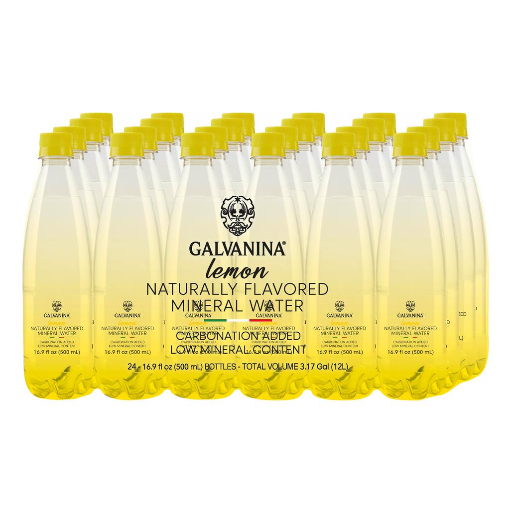 Galvanina Lemon Flavor Sparkling Mineral Water 24 Units /