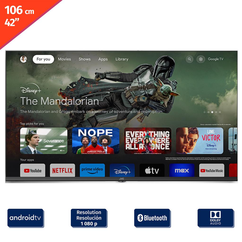 JVC 106 cm / 42” Inches TV Smart FHD Android LT-42KD448