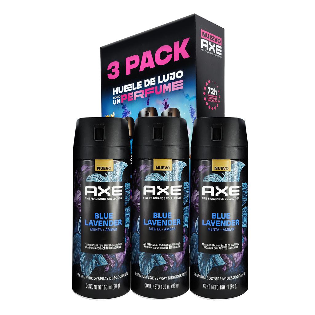 Axe Desodorante en Aerosol Blue Lavender 3 Unidades / 150 mL