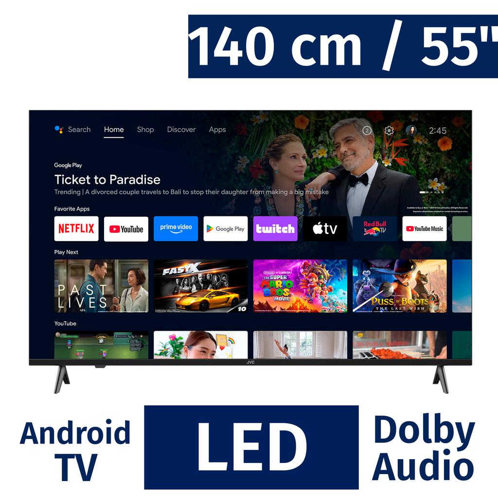 JVC 140 cm / 55" Inches Smart UHD LED Smart Android TV LT-55KC557