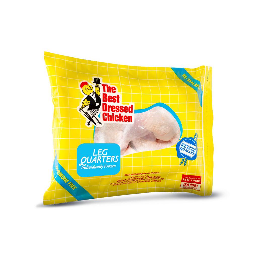 Best Dressed Frozen Chicken Leg Quarters Bag 2.25 kg / 5 lb