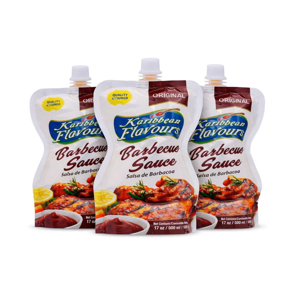 Karibbean Flavours Barbecue Sauce 3 Units / 500 mL / 17 oz